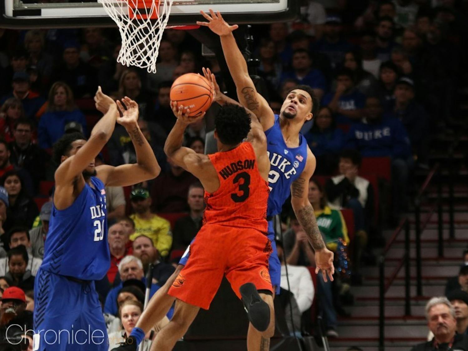 Duke contained Florida's guards and held the Gators to just 10 points in the last 10 minutes.