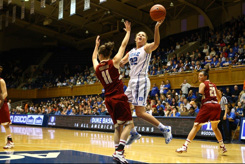 Senior Tricia Liston scored 21 of her 25 points after halftime as the Blue Devils needed a late run to knock off Florida State in overtime.