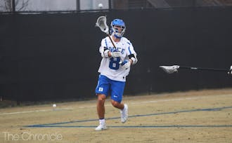 Sophomore Joe Robertson dominated the faceoff X in Duke's victory against Jacksonville.