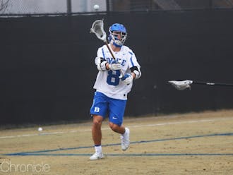 Sophomore Joe Robertson dominated the faceoff X in Duke's victory against Jacksonville.