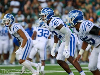Linebacker Shaka Heyward and the Duke defense will need to step up after allowing a season-high 33 points to Kansas.