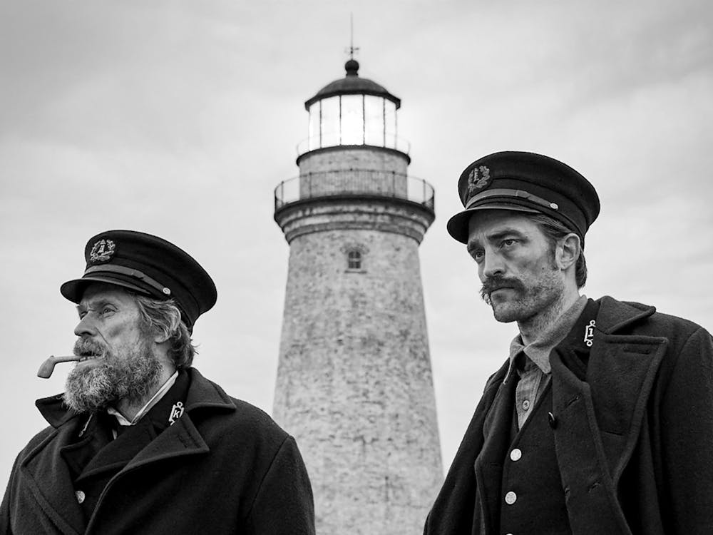 “The Lighthouse” is a tempest in a bottle, a carefully calibrated psychological thriller posing as if it is out of control.