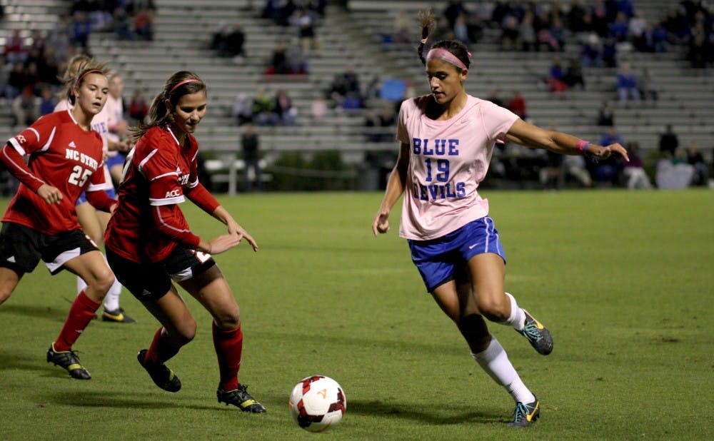 Kim DeCesare provided the lone goal for Duke, which improved its ACC tournament chances with a 1-0 win against N.C. State.