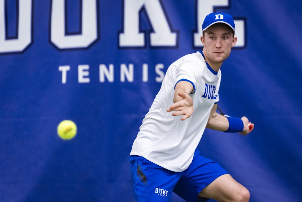 Andrew Dale, the No. 2 recruit in the Class of 2020, made his debut for Duke men's tennis.
