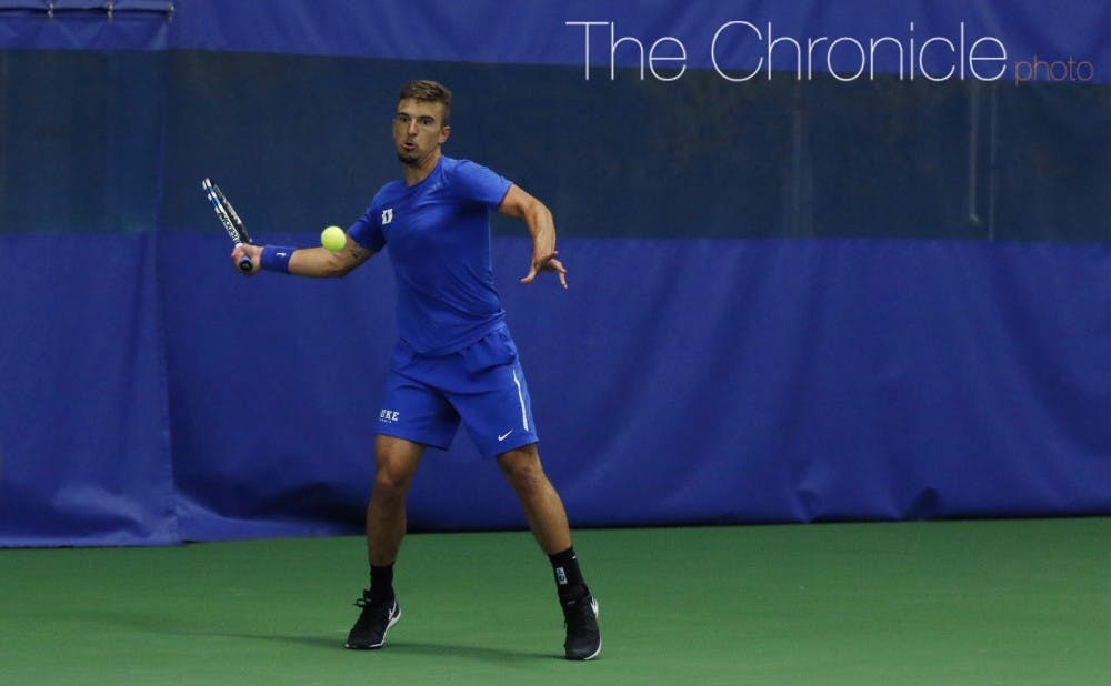 Senior TJ Pura will need to have a big spring at No. 5 or No. 6 singles to get the Blue Devils back in the top 25.