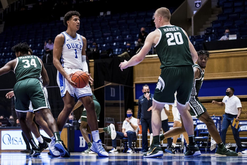 <p>A big storyline for Duke's matchup with Georgia Tech is if Jalen Johnson and Matthew Hurt can play well together.&nbsp;</p>