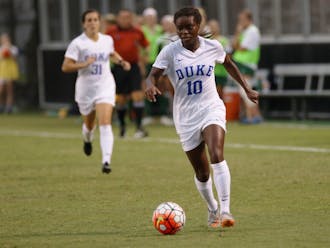 Junior Toni Payne found the back of the net for the first time this season Sunday, putting home a rebound to give Duke an insurance goal.