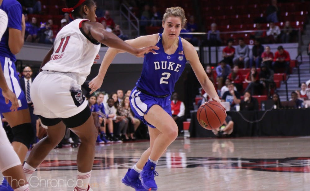 <p>Haley Gorecki helped Duke climb back into the game, sparking a third-quarter run.</p>