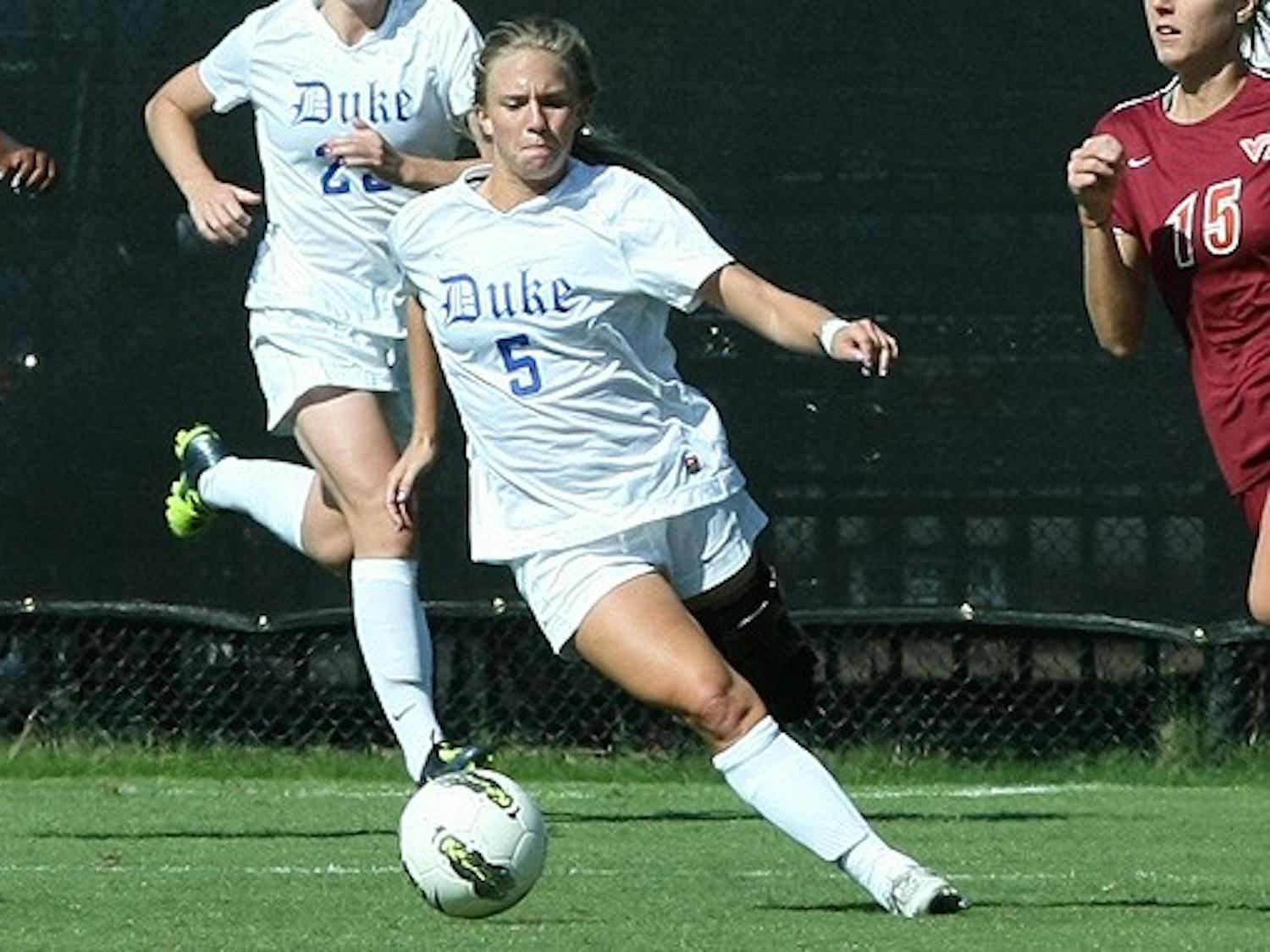Kaitlyn Kerr scored Duke’s only goal in the 68th minute, leading the team to its first-ever win at Boston College.