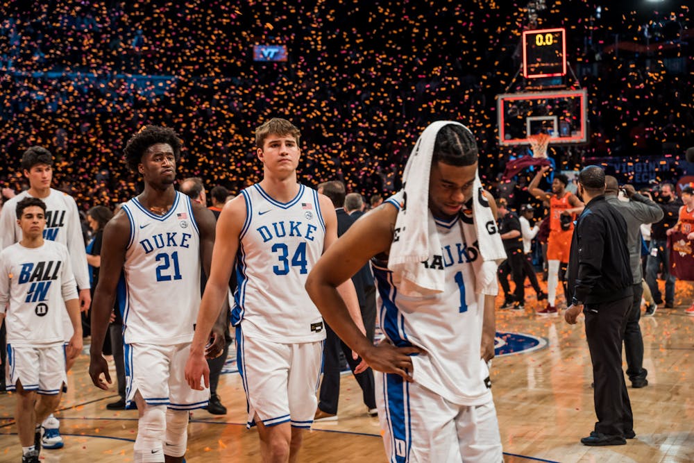 The Blue Devils fell in the ACC tournament championship game to Virginia Tech Saturday night. 