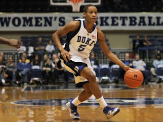 Senior Jasmine Thomas led Duke with eight assists Sunday. The Blue Devils had 30 assists total on the day, a statistic McCallie was proud of.