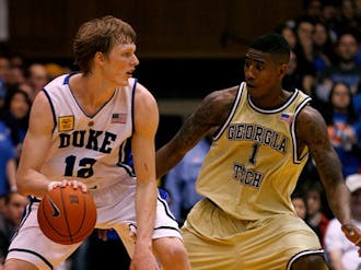 Junior Kyle Singler scored just one 2-point field goal Thursday, but he made eight total 3-pointers.