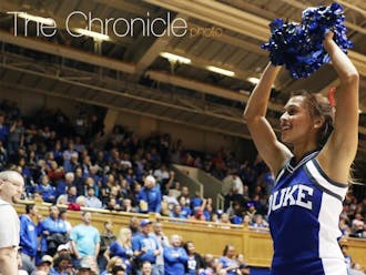 Sophomore Sydnei Murphy is expected to be one of Duke’s top track and field athletes in the spring and has also been a cheerleader this fall.