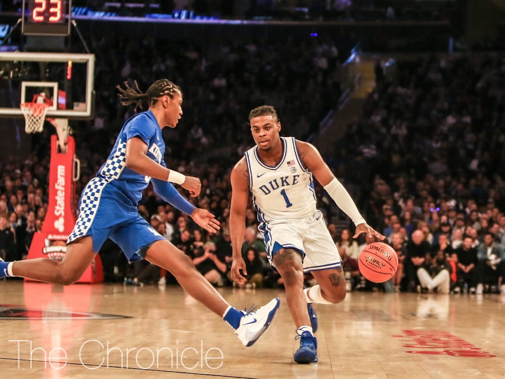 Freshman guard Trevor Keels has knocked down Duke's first 3-pointer in the past three games. 
