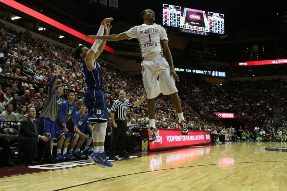 A flurry of corner triples helped Duke hold off Florida State Monday in Tallahassee.