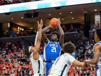AJ Griffin had five of Duke's 14 triples in the Blue Devils' last meeting with Syracuse.