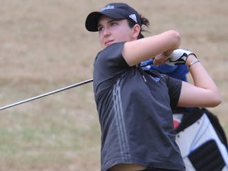 Sophomore Lindy Duncan shot rounds of 74, 66 and 76 to finish tied for third in the individual section of the Landfall Tradition.