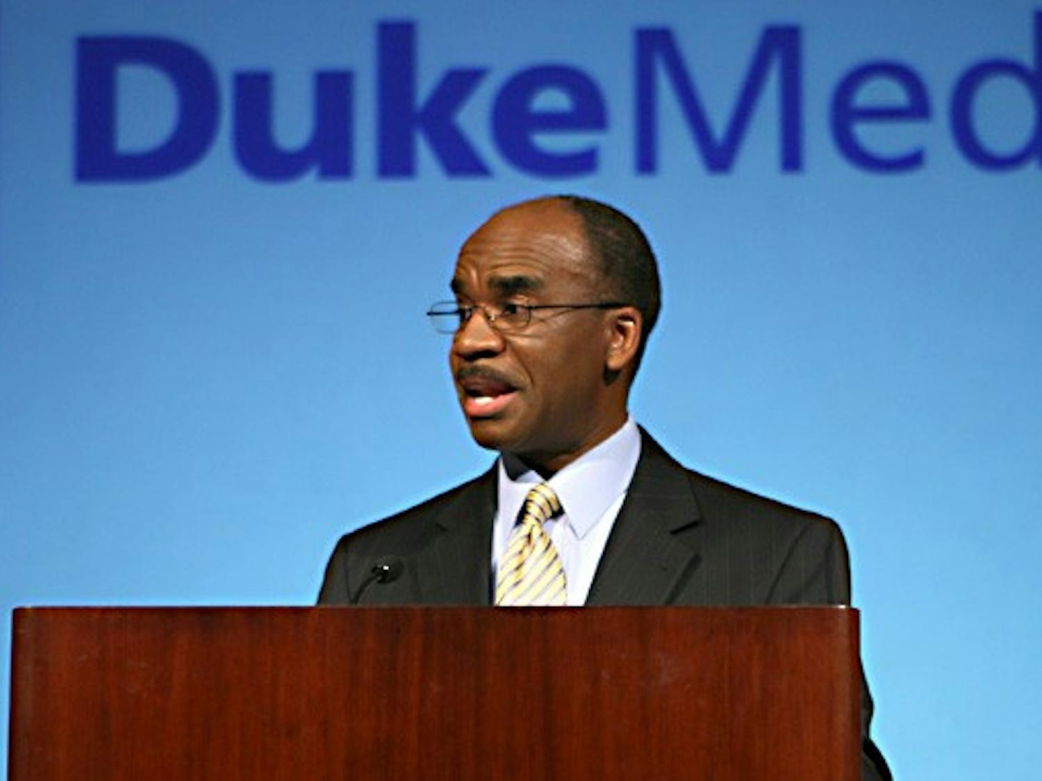 John Clark, who anchors ABC11 Eyewitness News, moderated a &quot;community dialogue&quot; that asked panelists how they envision a healthy Durham at the Durham Health Summit Monday.