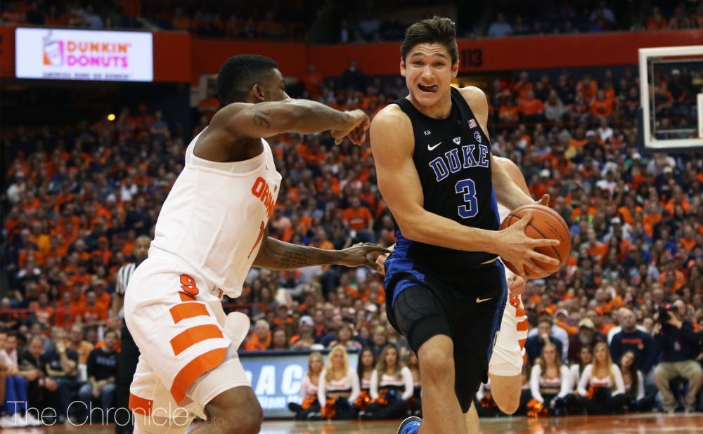 <p>Grayson Allen is the only senior on a young Duke team that will get its first chance to play together in front of the public Friday night.</p>