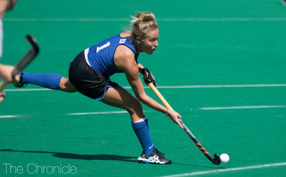 Erin Scherrer came off the bench and scored a goal to pad Duke's lead.
