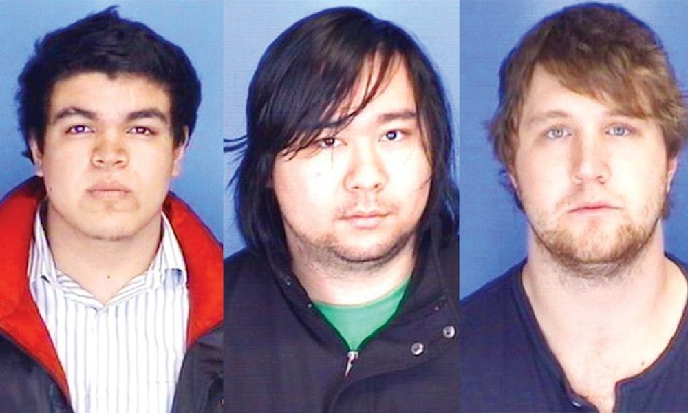 From left to right--Alejandro Peldroza, David Lai, and Kyle Power