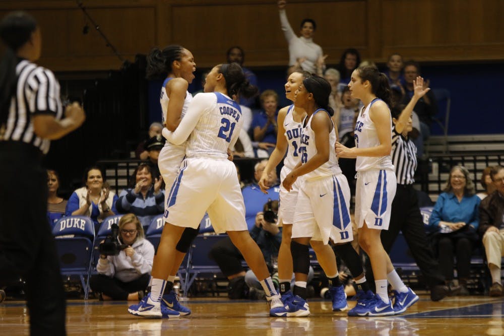 Sophomore Azurá Stevens' career-high 32 points fueled Duke's 11-point win against Army Sunday. Stevens went 14-of-18 from the floor and added 14 rebounds.