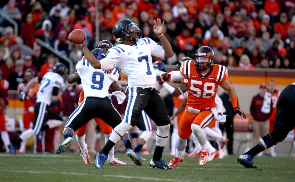 Leading Duke to an upset victory against Virginia Tech, Anthony Boone became the second quarterback in program history to win the first six starts of his career.