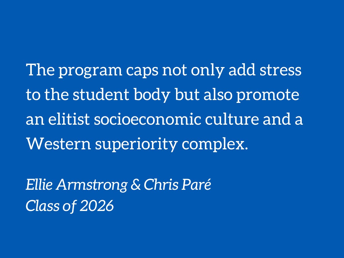 New caps on Dukeapproved programs are elitist The Chronicle