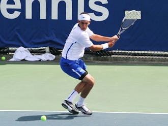 Fred Saba bested North Carolina's Ronnie Schneider on Senior Day as the No. 14 Blue Devils upended the No. 8 Tar Heels.