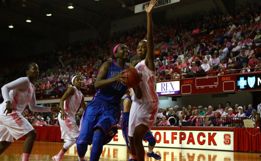 A double-double from Elizabeth Williams could not save the Blue Devils from their third straight loss, a road defeat at Georgia Tech.