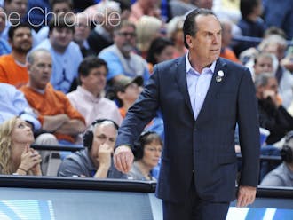 Notre Dame head coach Mike Brey was among several coaches who said they would be in favor of changing the ACC’s current 18-game schedule in which each team plays four repeat opponents.