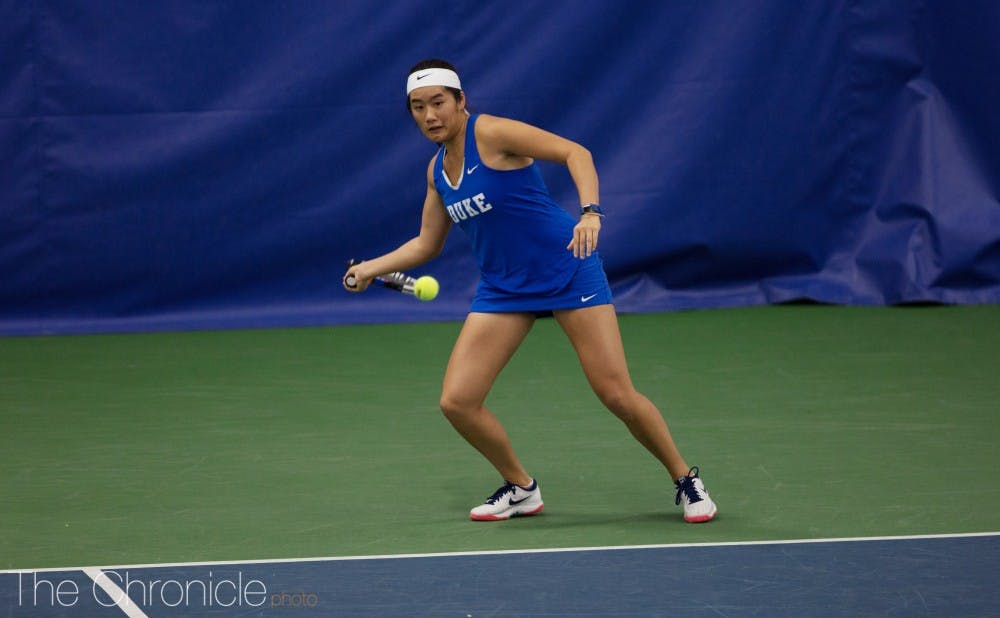 Kelly Chen cruised to victory on Court 3.