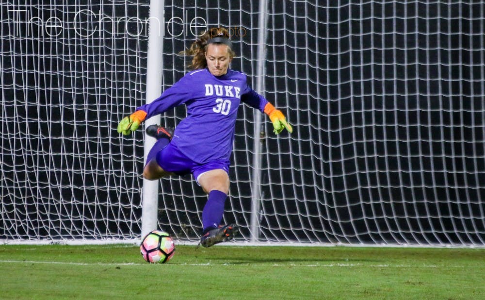 <p>Junior goalkeeper EJ Proctor and the Blue Devils&nbsp;could tie a program record for ACC wins during the season.&nbsp;</p>