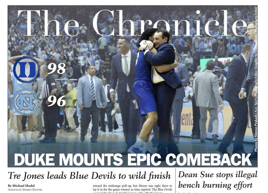 Top 10 freshman performances in the Duke-North Carolina men's ...