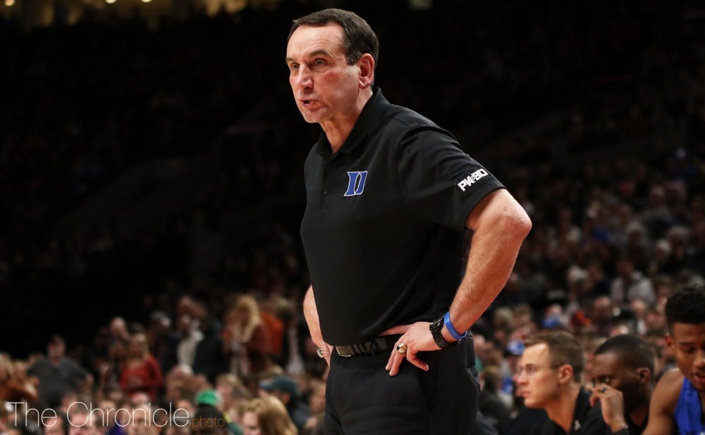 Mike Krzyzewski took his team to Portland for the PK80 Invitational, held to recognize Phil Knight's 80th birthday.