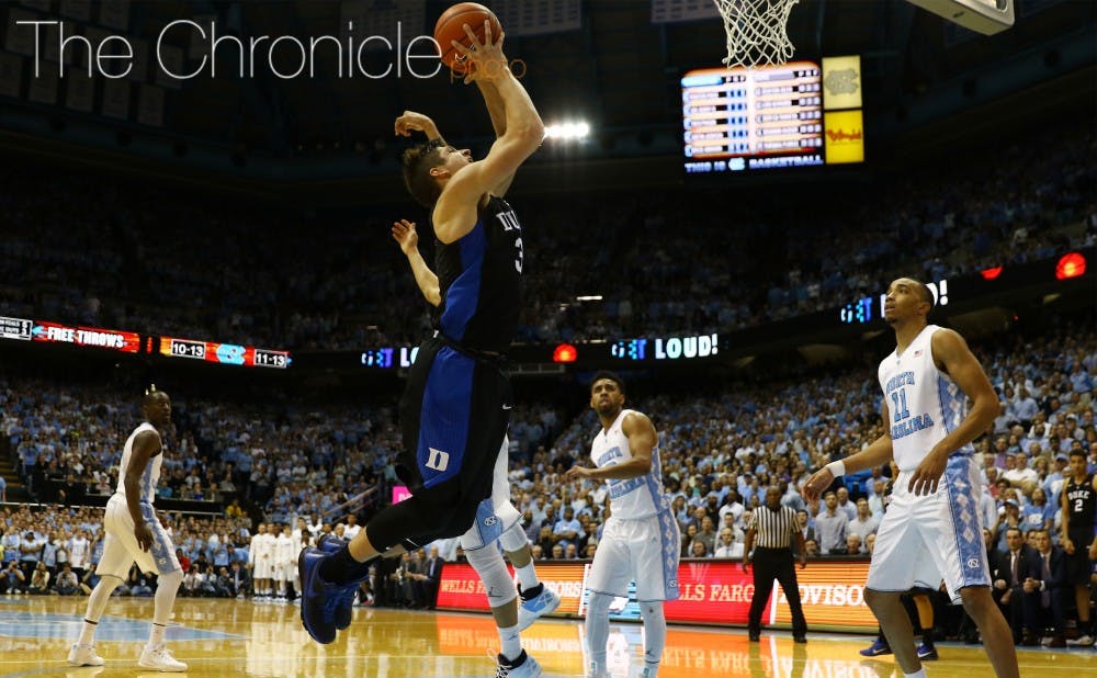 <p>Sophomore Grayson Allen and the Blue Devils took on the role of gritty underdog during a tough four-game ACC stretch.</p>