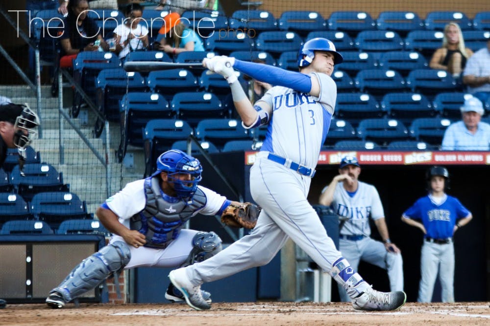 <p>Justin Bellinger had been out for several games due to injury before Tuesday’s exhibition against the Durham Bulls&mdash;his power could spark Duke if the junior can get on track.</p>