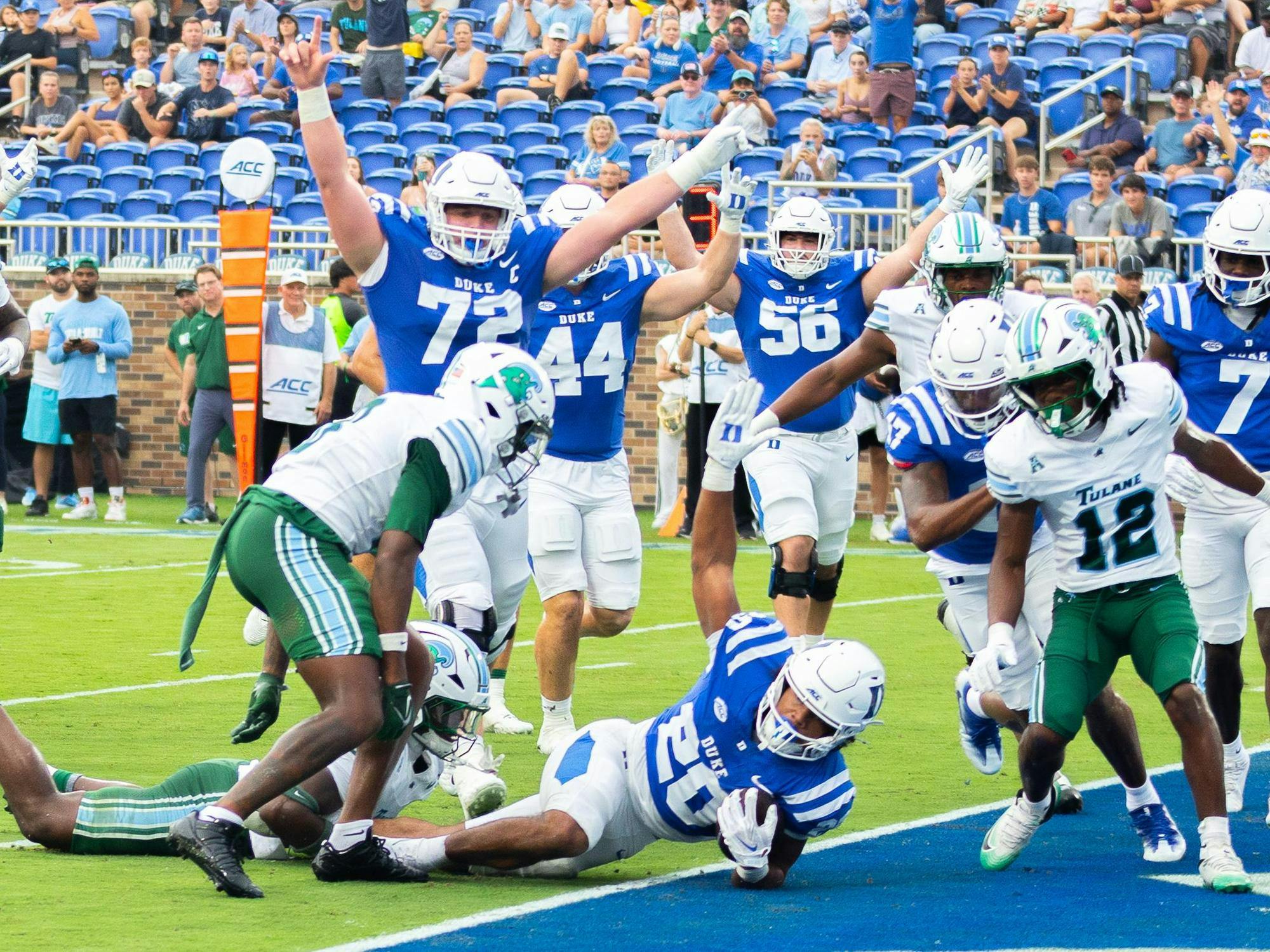 RIDE THE WAVE: Dominant defense, superb Sheppard power Duke football to ...