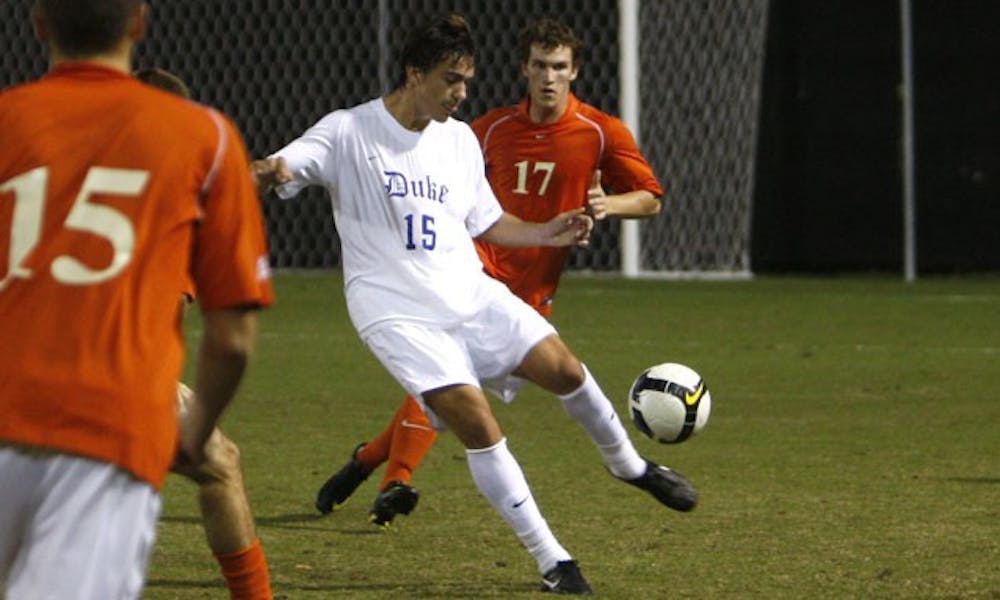 Junior Cole Grossman and Duke lost 2-0 to Boston College earlier this season in Chestnut Hill, Mass.