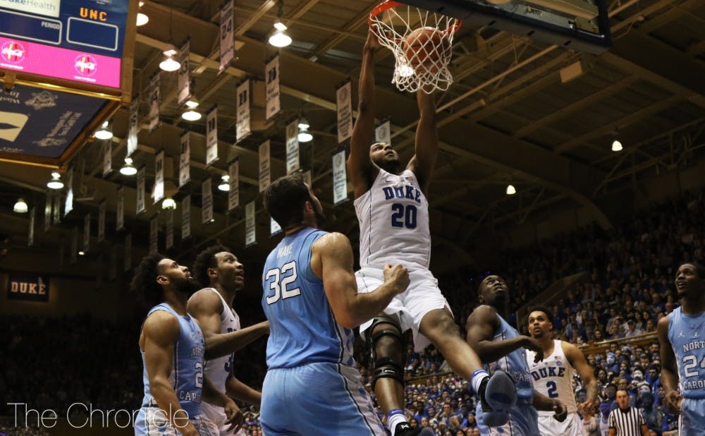 <p>Marques Bolden will be the returning Blue Devil with the most experience after averaging 12.9 minutes per contest last season.</p>