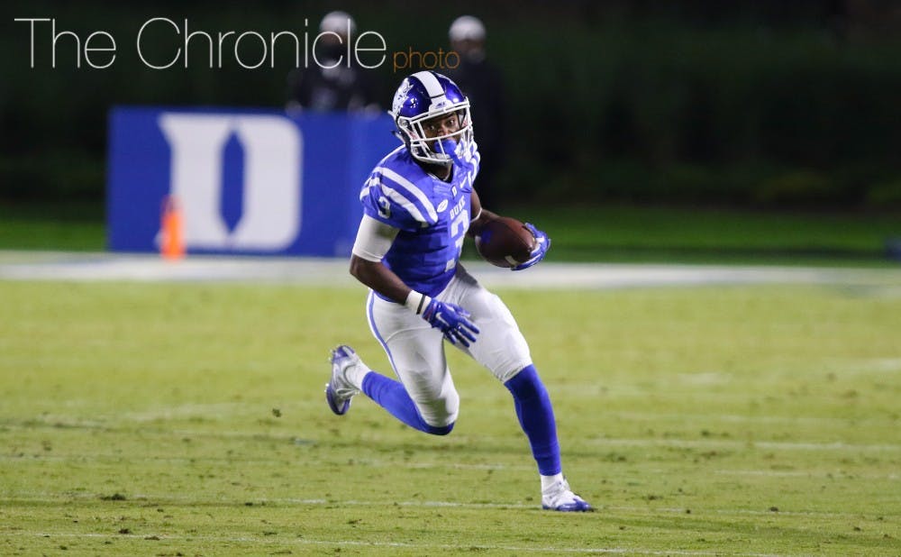 <p>T.J. Rahming had the second 100-yard receiving game of his career against North Carolina and kept a critical&nbsp;late drive alive with two third-down receptions.</p>