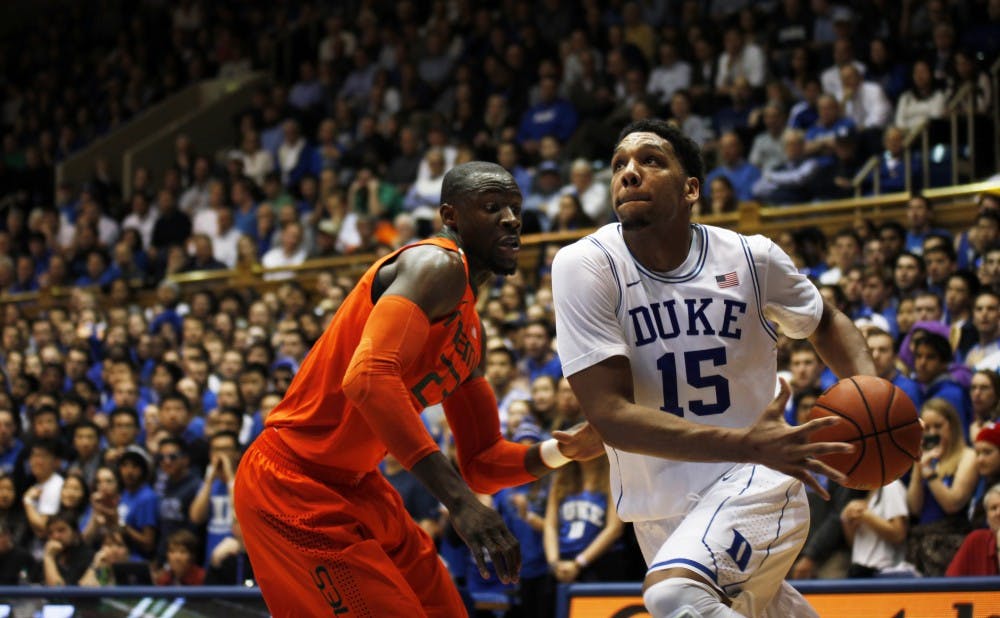 Freshman Jahlil Okafor and the Blue Devils are looking to avoid their first three-game losing streak since the 2006-07 season.