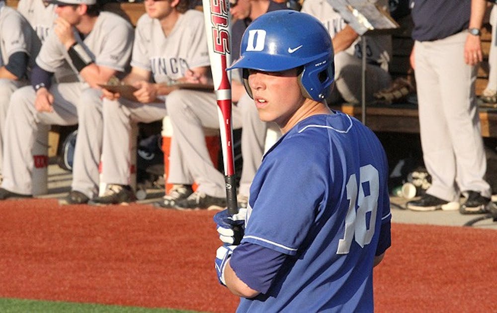 Senior Ryan Munger notched a career-high four RBIs  on three hits as Duke blew out UNC-Greensboro 17-2 at Jack Coombs Field.