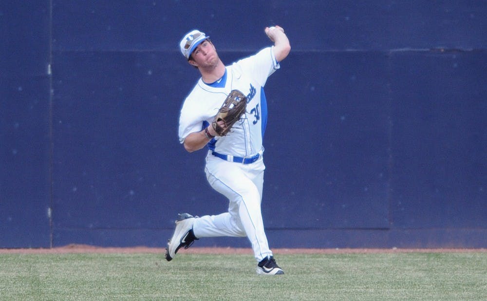 <p>Freshman Jimmy Herron is off to a fast start in his Duke career, leading the team with a .340 batting average and five stolen bases this year.</p>