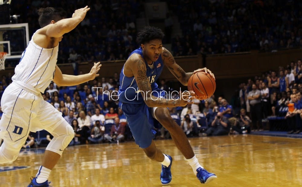 <p>Versatile freshman Brandon Ingram was named a Preseason First Team All-ACC selection Wednesday, in addition to picking up Preseason ACC Freshman of the Year honors.</p>