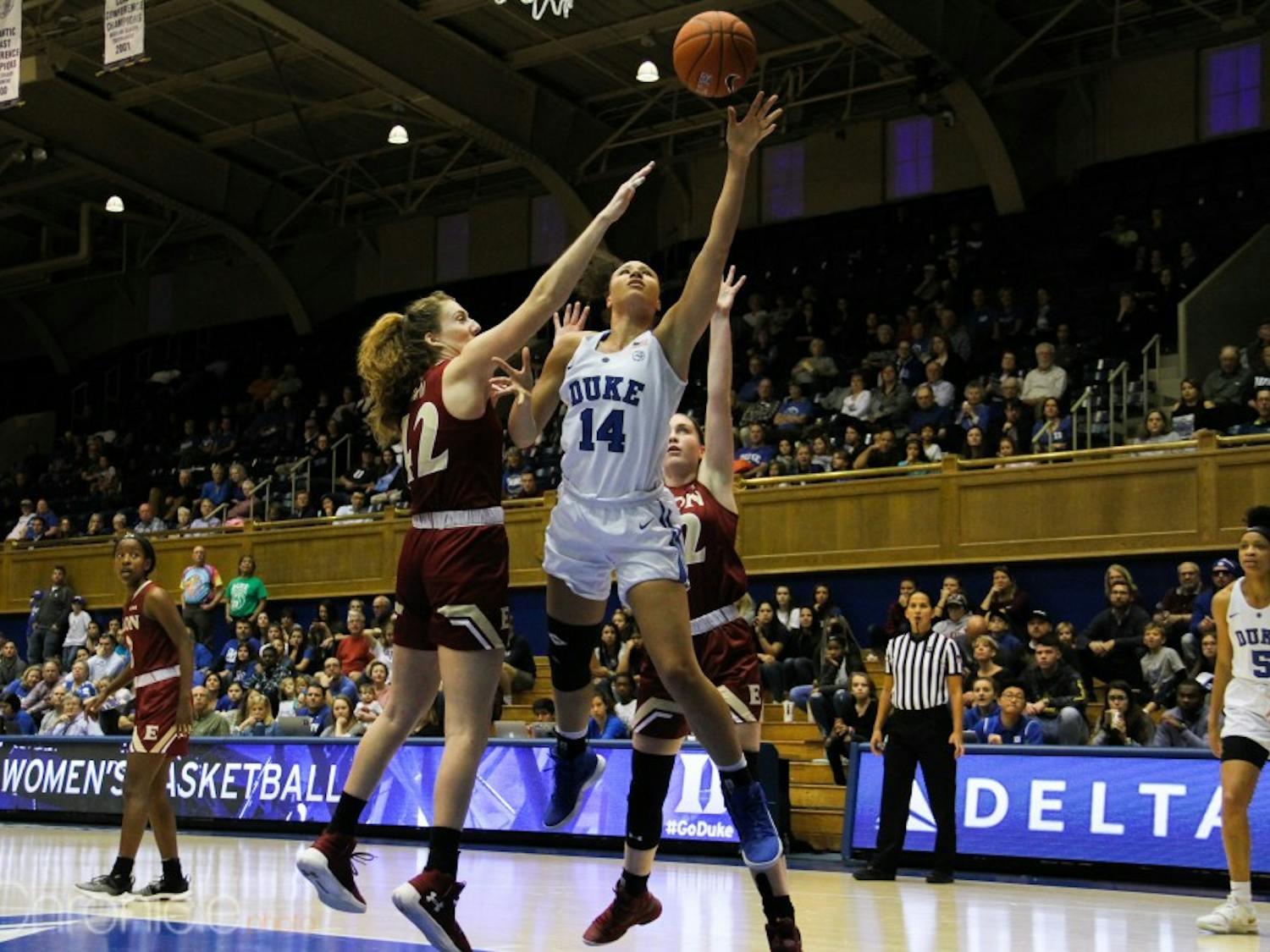 Faith Suggs had an efficient afternoon and was one of four Blue Devils in double figures.