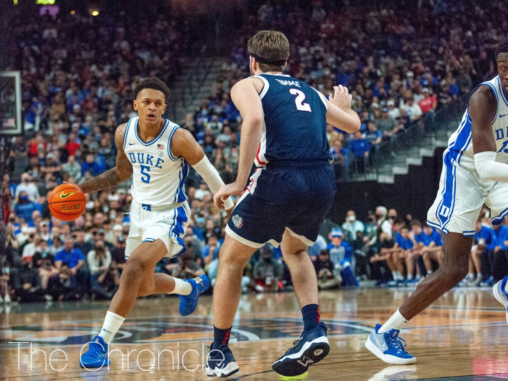 <p>Both Paolo Banchero of second-seeded Duke and Drew Timme of first-seeded Gonzaga were named Wooden Award finalists, and they could meet again in the Elite Eight of the West region.</p>