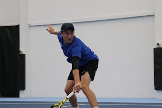 Andrew Dale prevailed 6-4, 4-6, 6-4 for Duke in the decisive singles match on court five Saturday.