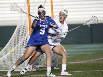 Kerrin Maurer led the way for Duke, tallying four goals in the Blue Devils' 13-8 victory against Stanford in the opening round of the NCAA Championship.
