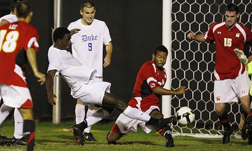 Junior Christian Ibeagha struck the crossbar with a header and contained N.C. State’s Ronnie Bouemboue Friday, but the Wolfpack snuck a late goal to earn the win.